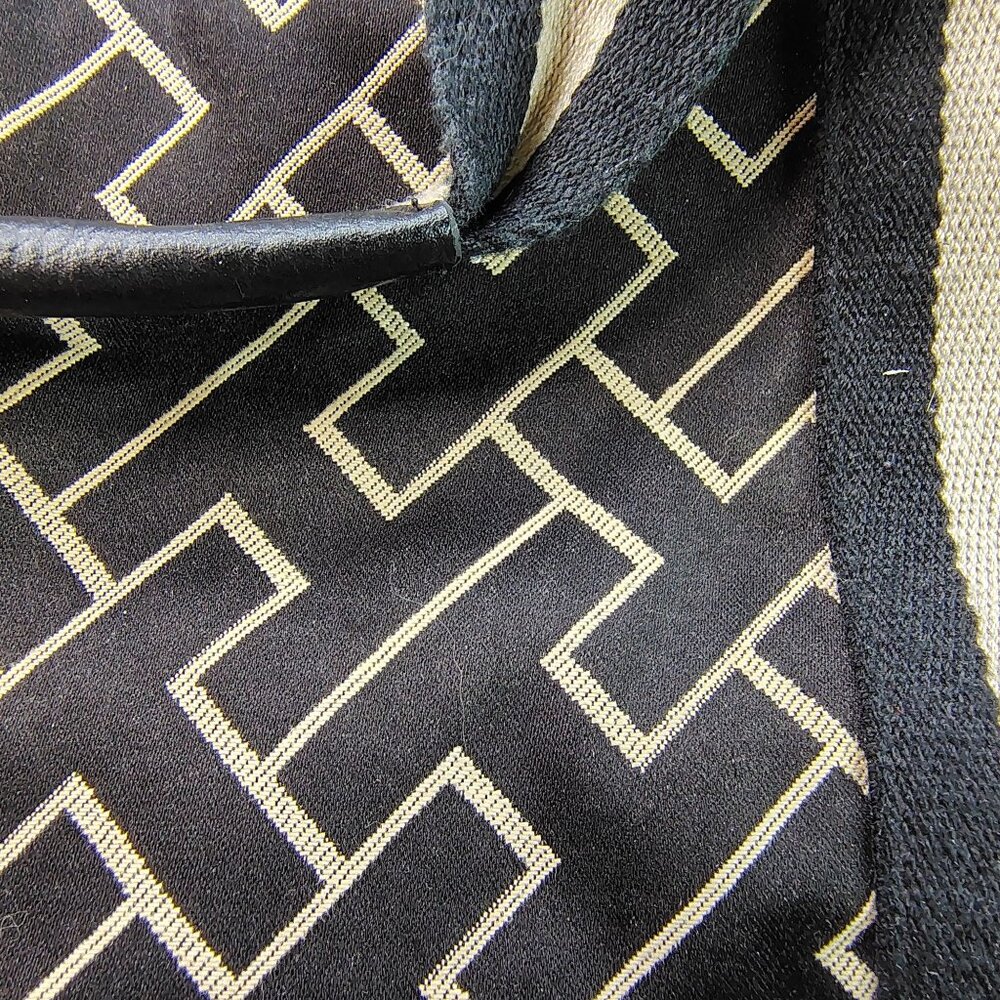 Tommy Hilfiger Y2K Black Logo Tote Bag Canvas Faux Leather American Classics - Picture 12 of 16